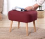 Atelier Del Sofa Puf Rojo Claret